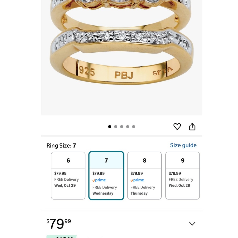 Elegant Two-Tone Women's Ring Set